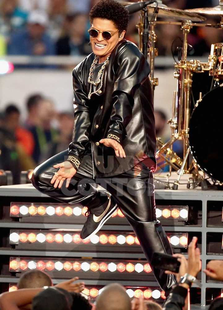 Bruno Mars Leather Shirt Pant Peter Gene Hernandez Costume bruno-mars-leather-shirt-pant-peter-gene-hernandez-costume
